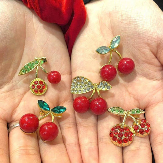 Cute Cherry Series Brooch, Mini Fruit Pin