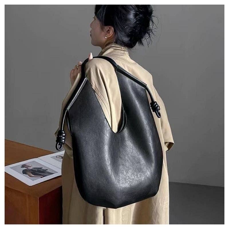 Large Capacity Commuter PU Shoulder Bag
