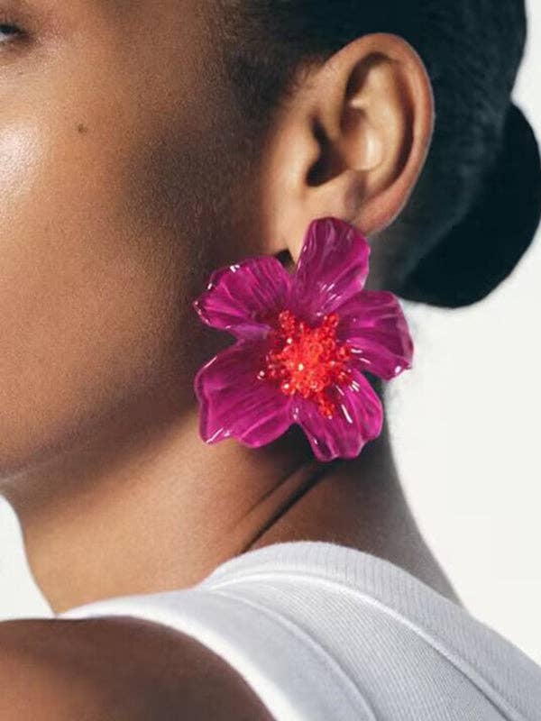 Flower Shape Earrings Accessories