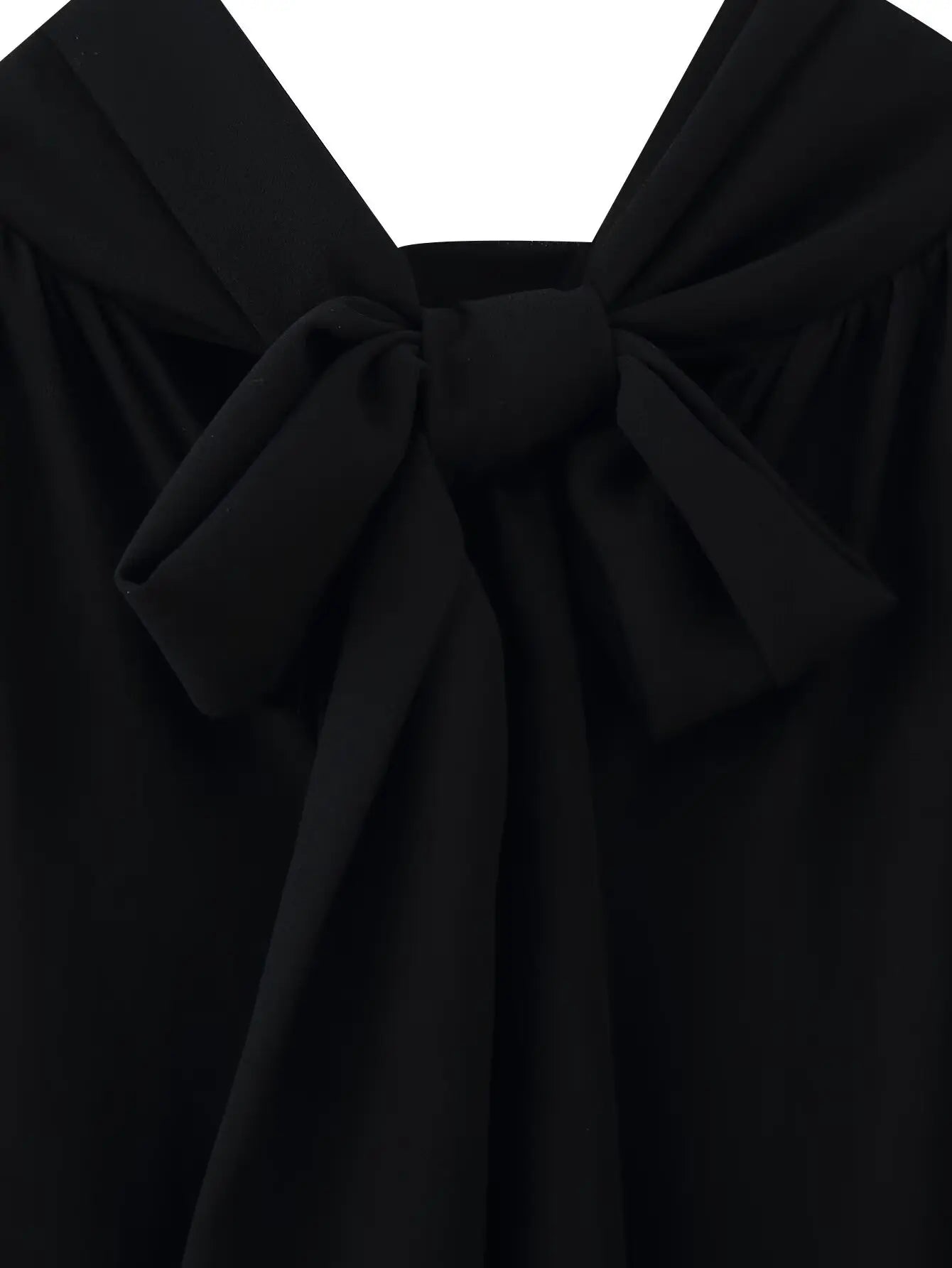 2025 Summer Women's Vintage Translucent Black Flare Sleeve Ruffles Tierred Shirts Lady Elegant Chiffon High Neck Layered Blouses