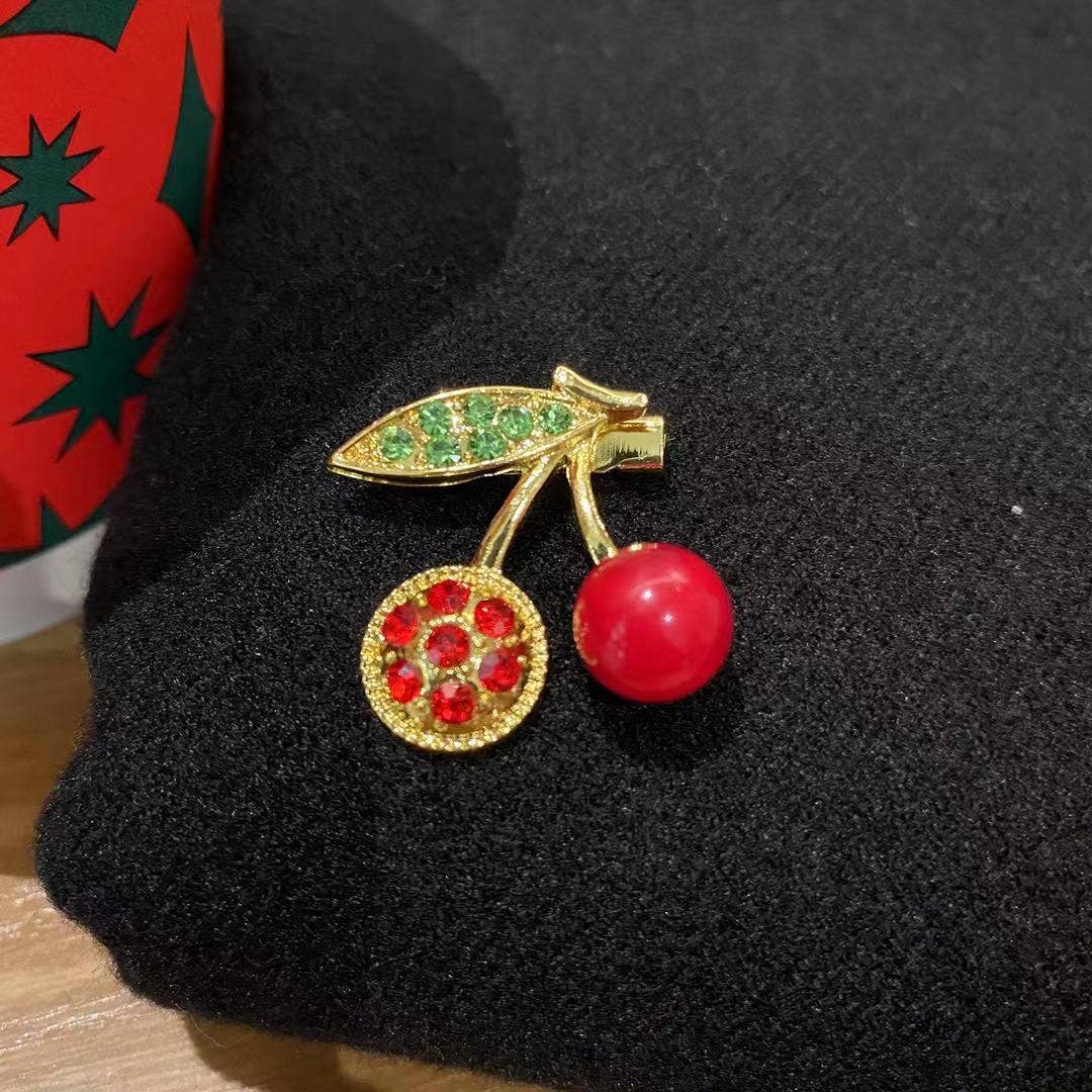 Cute Cherry Series Brooch, Mini Fruit Pin