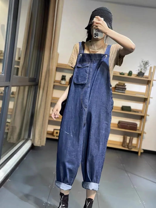 Jean Jumpsuits For Woman White Attractive Cross Ruched Clubwear Activeon Beach Legs Rivet Tube Flare Oversize Spaghetti