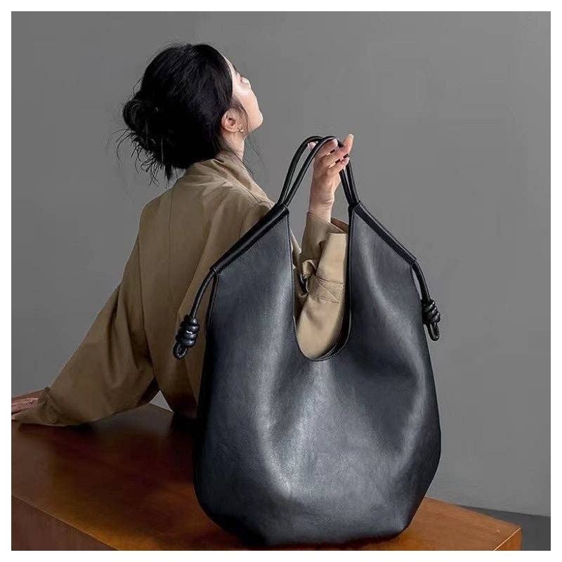 Large Capacity Commuter PU Shoulder Bag