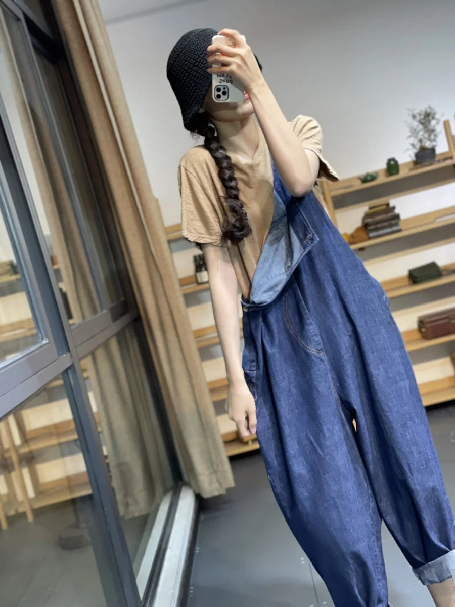 Jean Jumpsuits For Woman White Attractive Cross Ruched Clubwear Activeon Beach Legs Rivet Tube Flare Oversize Spaghetti