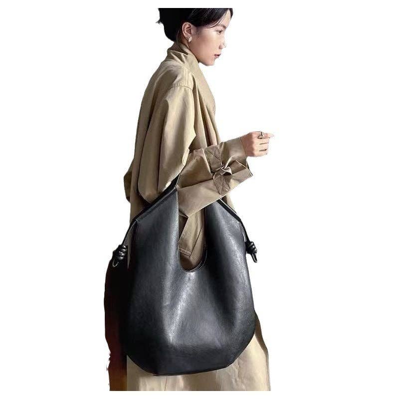 Large Capacity Commuter PU Shoulder Bag