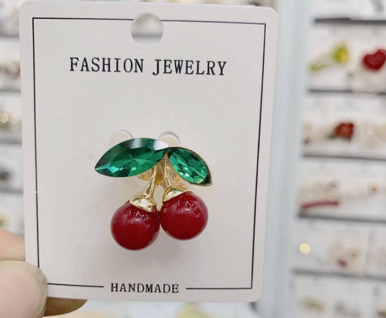 Cute Cherry Series Brooch, Mini Fruit Pin