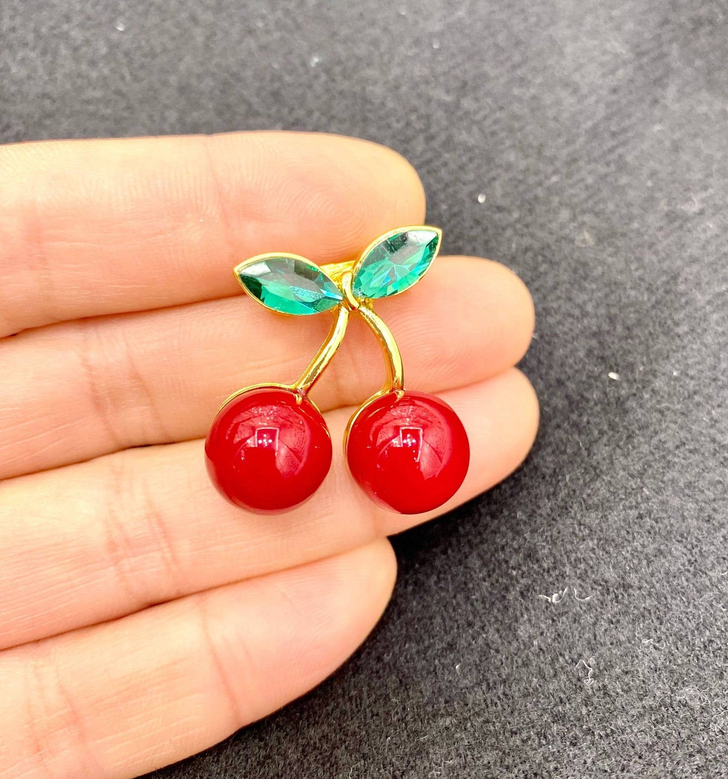 Cute Cherry Series Brooch, Mini Fruit Pin