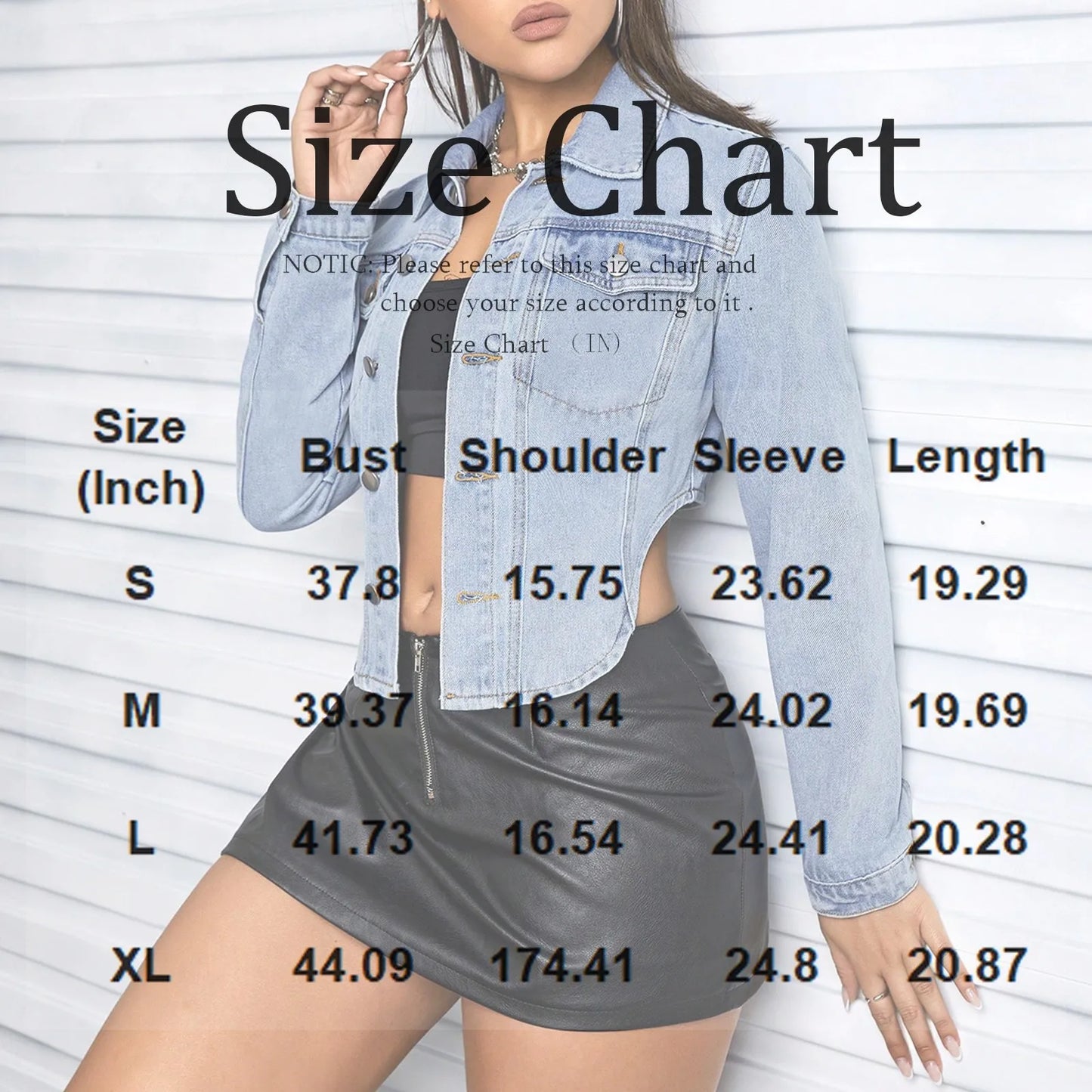 Ladies Casual Denim Jacket Spring Autumn Solid Color Single Breasted Long Sleeve Jean Jacket  Fashion Youth Female Tops