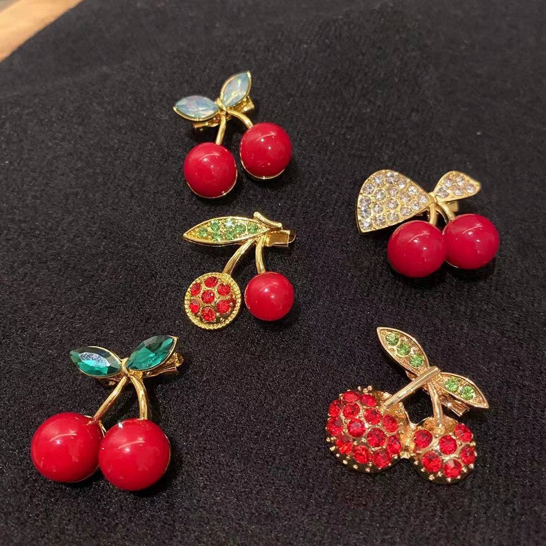 Cute Cherry Series Brooch, Mini Fruit Pin